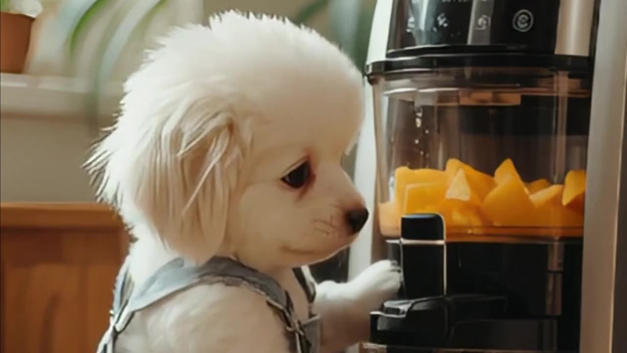 This Puppy's Got Its Own Juice Bar