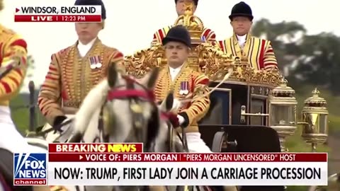 President Trump and Melania Trump received a welcome in the United Kingdom