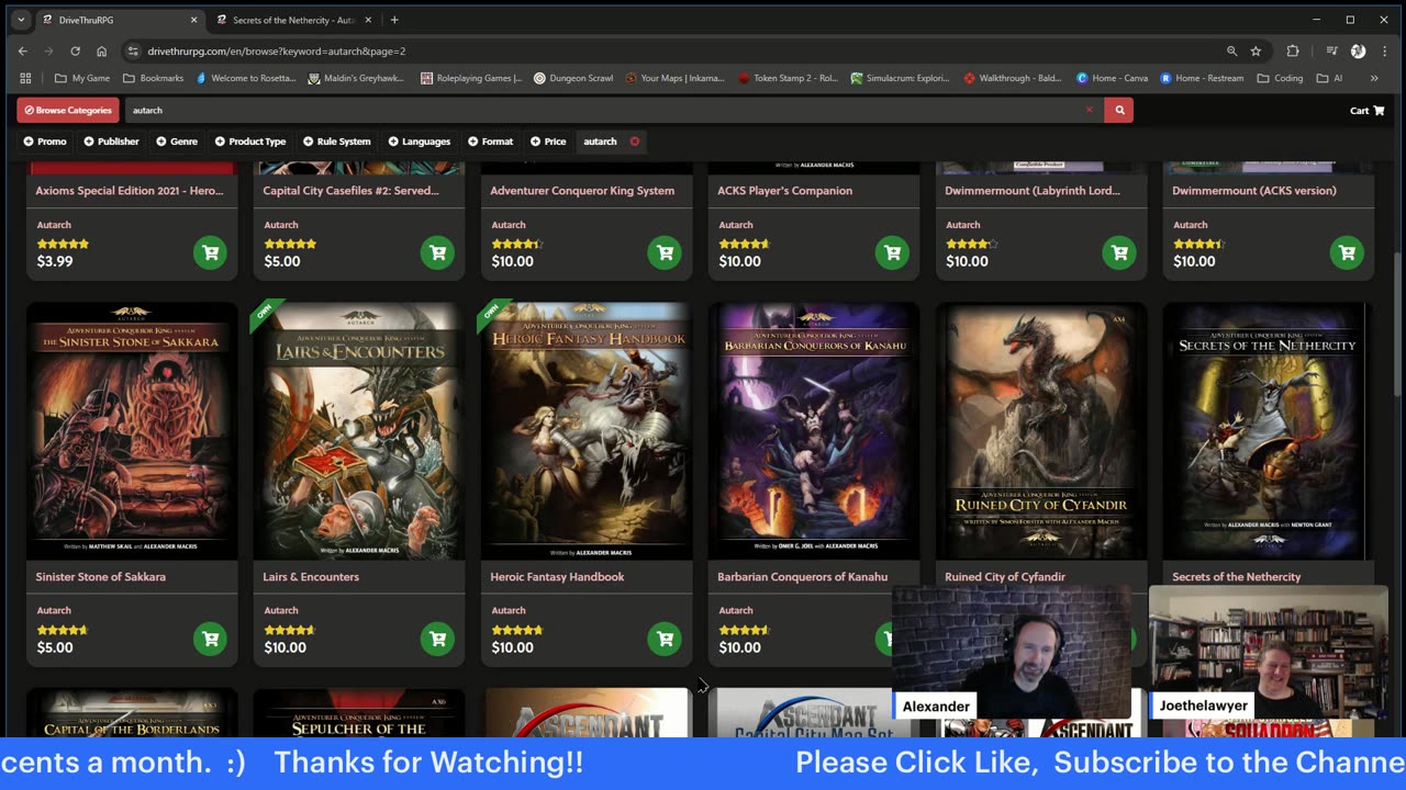 A Deep Dive Conversation With Alexander Macris of Autarch. Creator of Adventurer Conqueror King