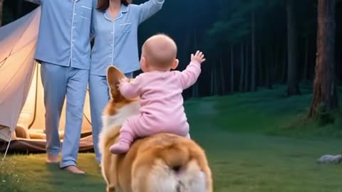 How dog save the child from monster 👾