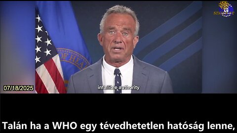 ifj. Robert F. Kennedy bejelentette a WHO IHR-módosításának elutasítását