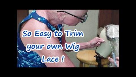 Wig Tutorial: Trimming the Lace on a Human Hair Wig by WigShe | Wig 071