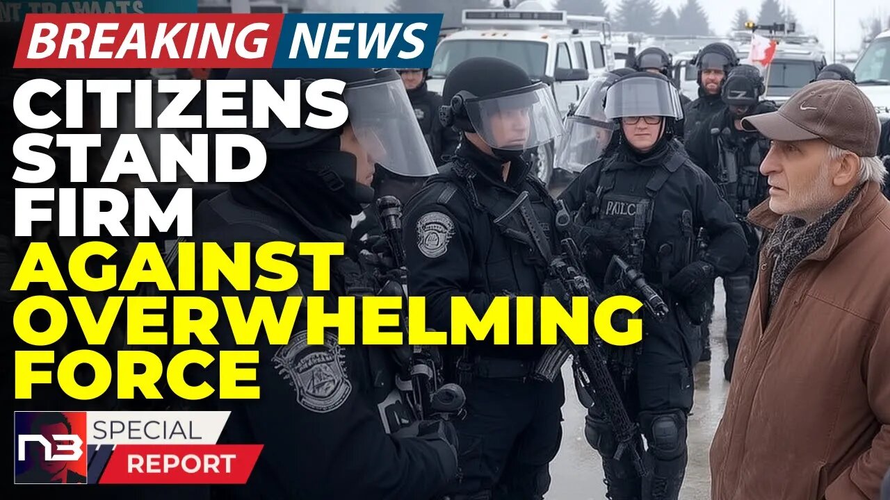 🚨BREAKING: Brave Patriots Tell Armed Officers "We've Packed For The Long Haul"!