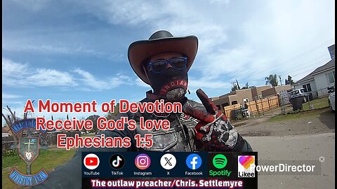 A Moment of Devotion Receive God's love Ephesians 1:5