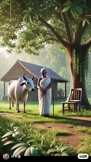 old woman and her cow story