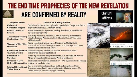 THE END TIME PROPHECIES OF THE NR & OTHER COMPATIBLE ONES ARE CONFIRMED BY REALITY - ChatGPT affirms