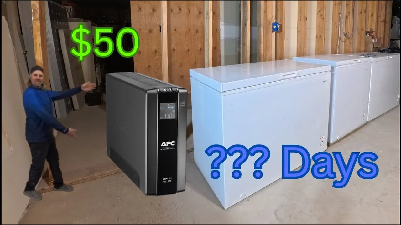 $50 UPS Power Station runs Freezer for??? Days