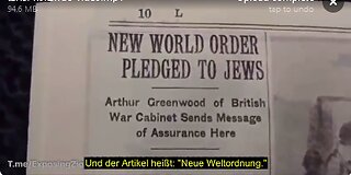 🇬🇧UT🇩🇪Die "6 Millionen "J"-Vorprogrammierung seit 1915 in Zeitungen dokumentiert und "die NWO