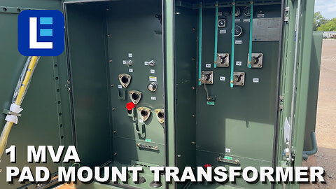 1 MVA Pad Mount Transformer - 12000V Delta Primary, 480Y/277 Wye-N Secondary - Copper