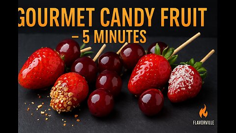 Turn Fresh Fruit into Gourmet Candy in 5 Minutes
