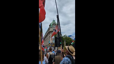 Protests in Europe against the Iranian regime. Iranians and Jews together.