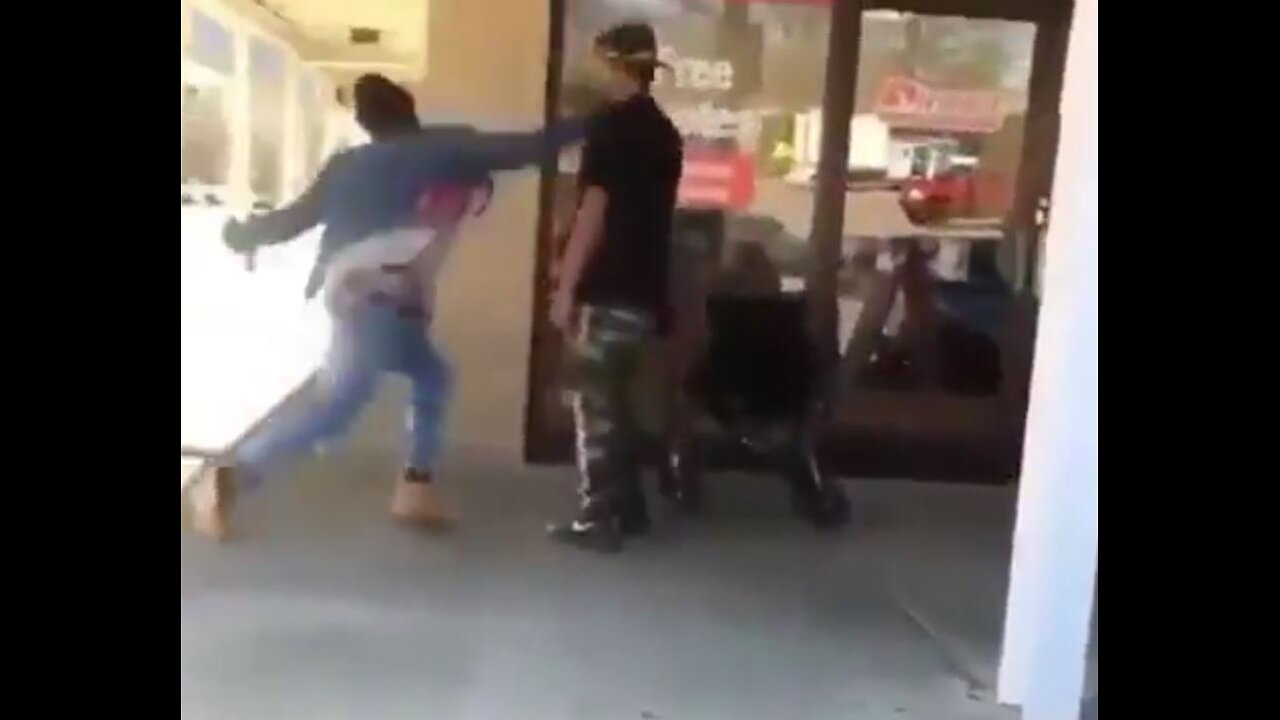 Prankster gets the tables turned, person fights back, knocks out! Instant Karma