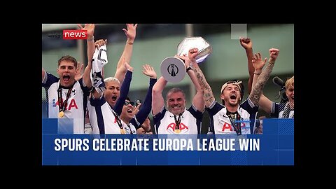 Tottenham celebrate European title as fans welcome the team home
