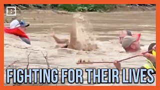 "PULL!" Dramatic Rescue from Raging Texas Floodwaters