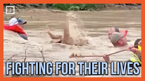 "PULL!" Dramatic Rescue from Raging Texas Floodwaters