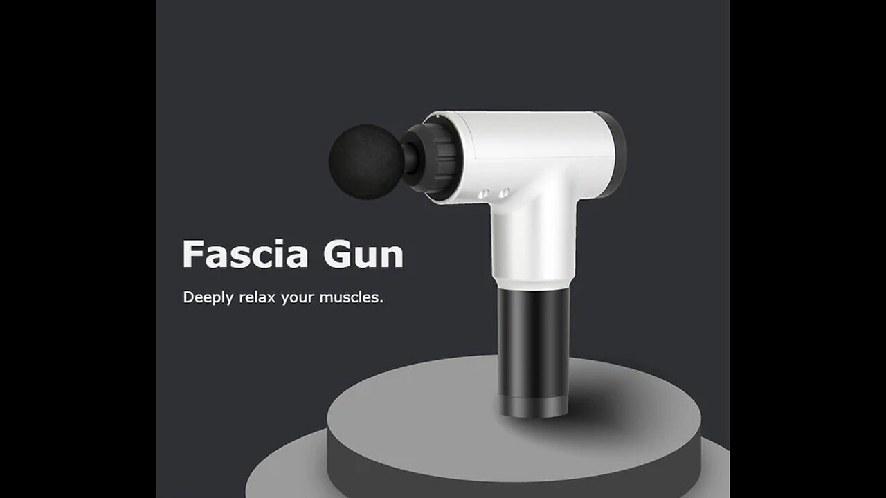 Hand-Held Deep Tissue, Fascia & Muscle Massager with Multiple Speed Levels