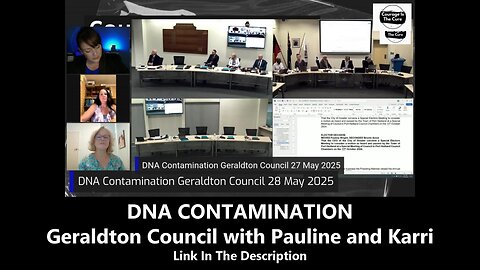 DNA CONTAMINATION - Geraldton Council with Pauline and Karri
