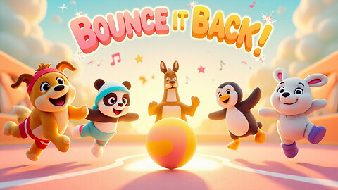 Bounce It Back! 🏀🎶 | Group Dance Song with Bouncing Animal Friends