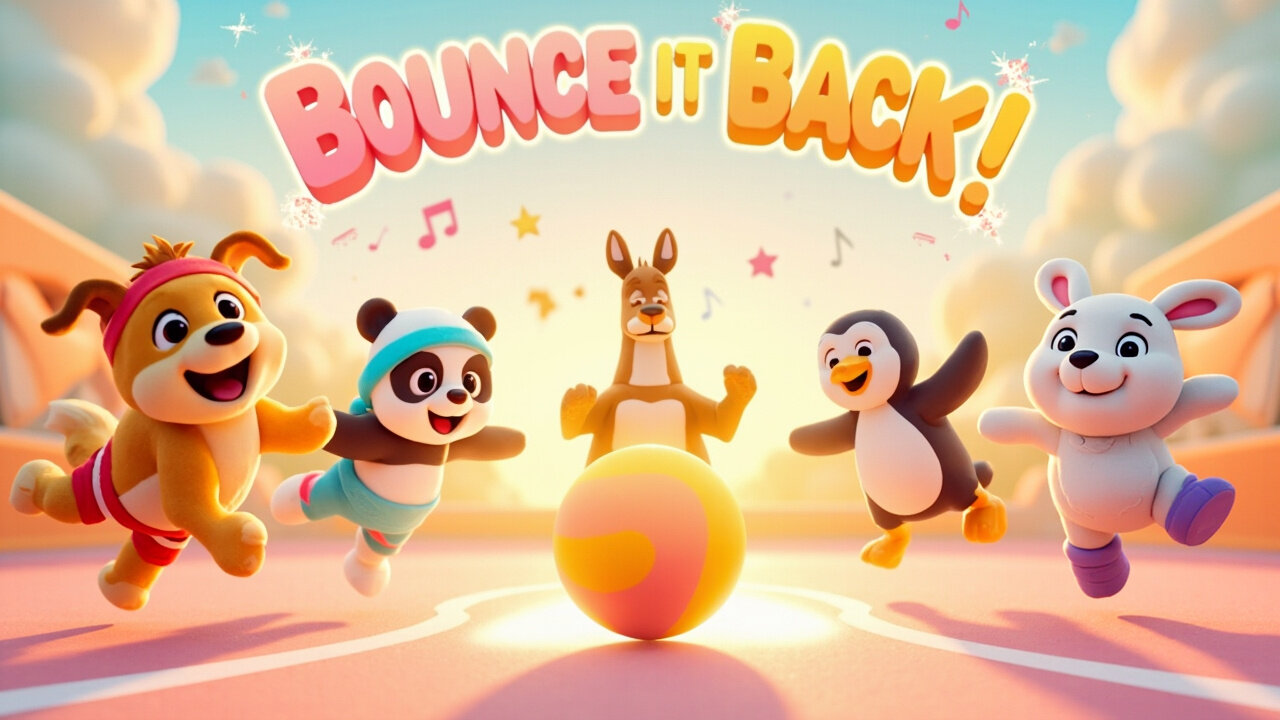 Bounce It Back! 🏀🎶 | Group Dance Song with Bouncing Animal Friends