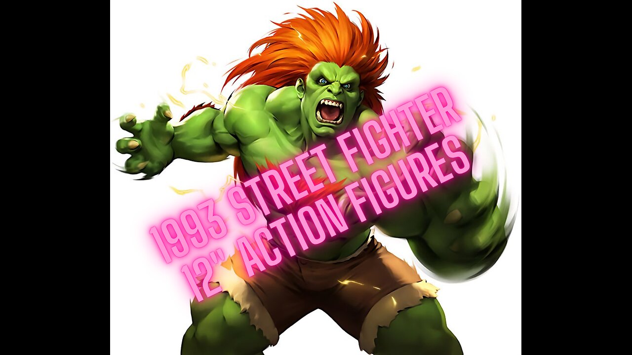1993 Capcom Street Fighter II GI Joe M. Bison and Blanka 12" Action Figures. #915collectors