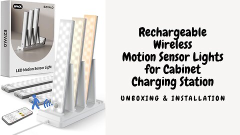 Motion Sensor Wireless Closet Lights, Unboxing & Installation