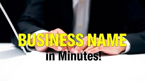 How to Choose the Perfect Online Business Name in Minutes!