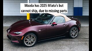 Mazda Miatas arrive but cant be sold