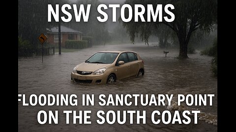 NSW storms Flooding in Sanctuary Point on the South Coast