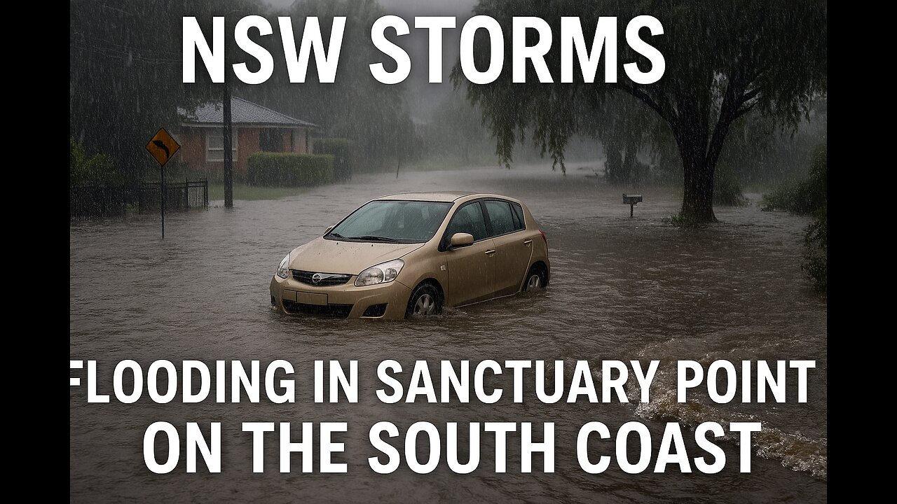 NSW storms Flooding in Sanctuary Point on the South Coast