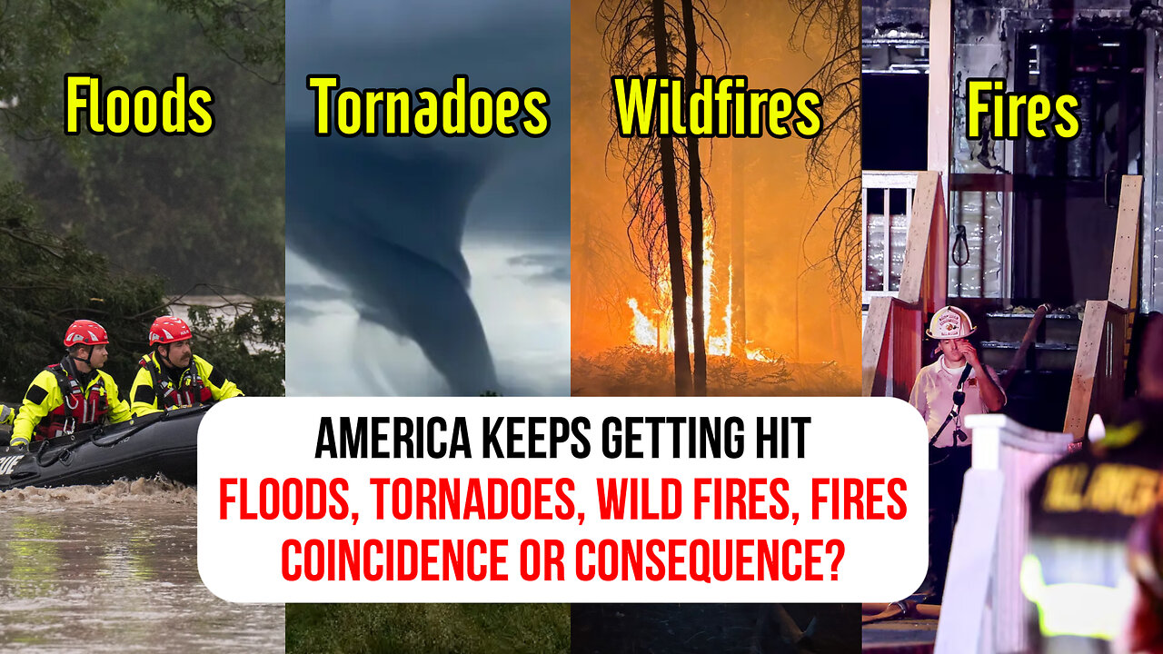 America keeps getting hit: floods, fires, tornadoes. Coincidence or consequence?