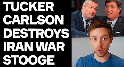 Tucker Carlson DESTROYS Iran War Stooge