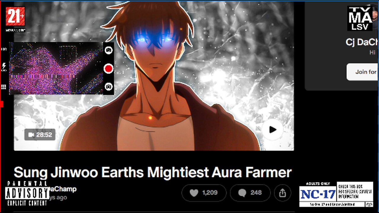 SUNG JUIN WOO EARTH'S MIGHTIEST AURA FARMER