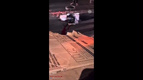 automatic motorbike accident with a large truck