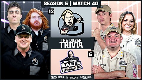 Jon Gruden & Grinders vs. Uptown Balls | Match 40, Season 5 - The Dozen Trivia League