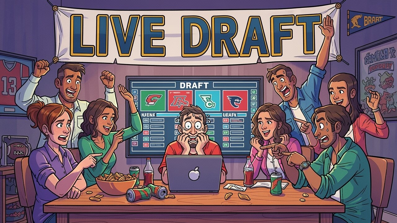 Crush the Competition: LIVE Fantasy Football Draft Like a PRO!