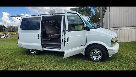 hanging out in the back of the astro van. join me let's do podcast in here