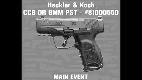 Heckler & Koch – CC9 OR 9MM PST – #81000550