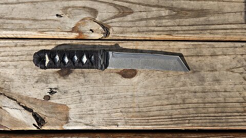 Tsukamaki On Modern Damascus Tanto