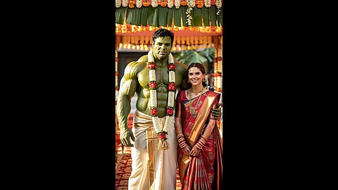 Hulk weeding in India Avengers in indian wedding