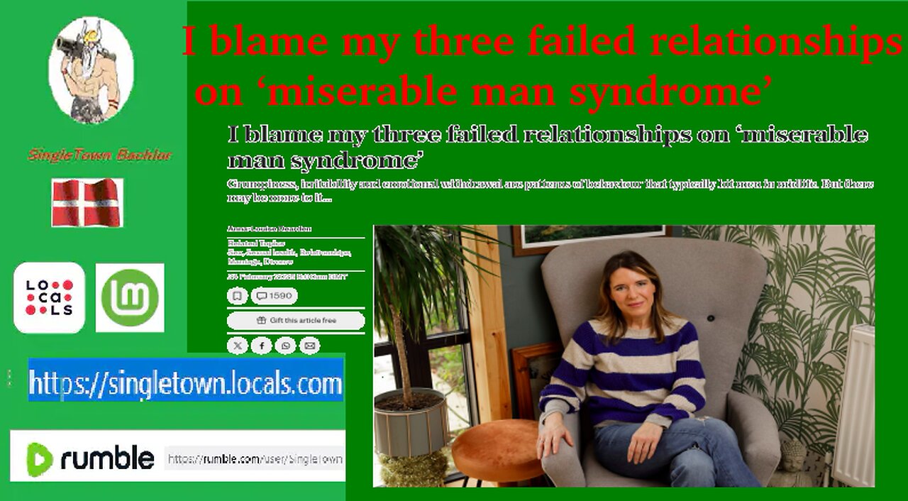 I blame my three failed relationships on ‘miserable man syndrome’