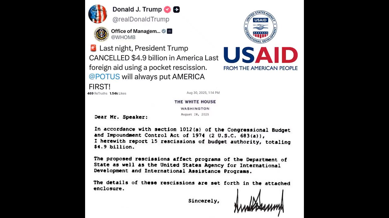 Trump Uses Pocket Recession Tool For The First Time Since 1979 Bypass Congress Power Over Budget