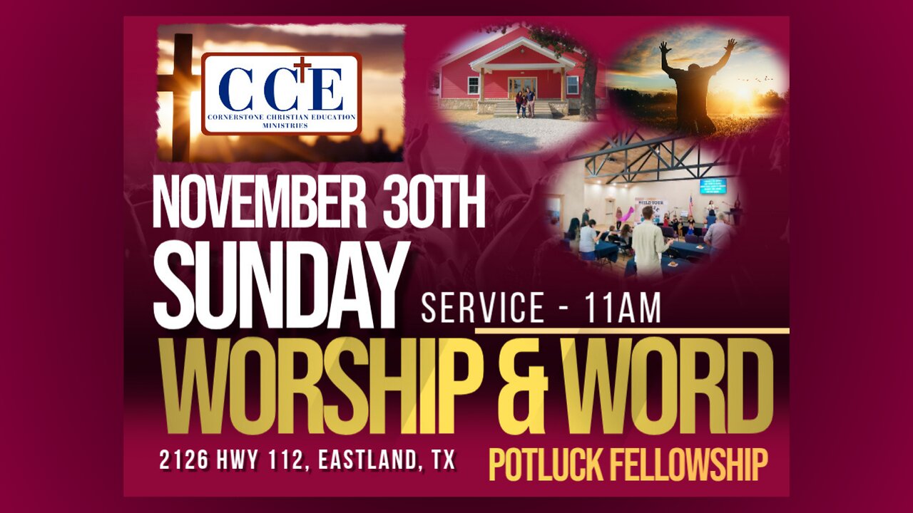 ✝️Live 11:00am Sunday Service 11/30/25