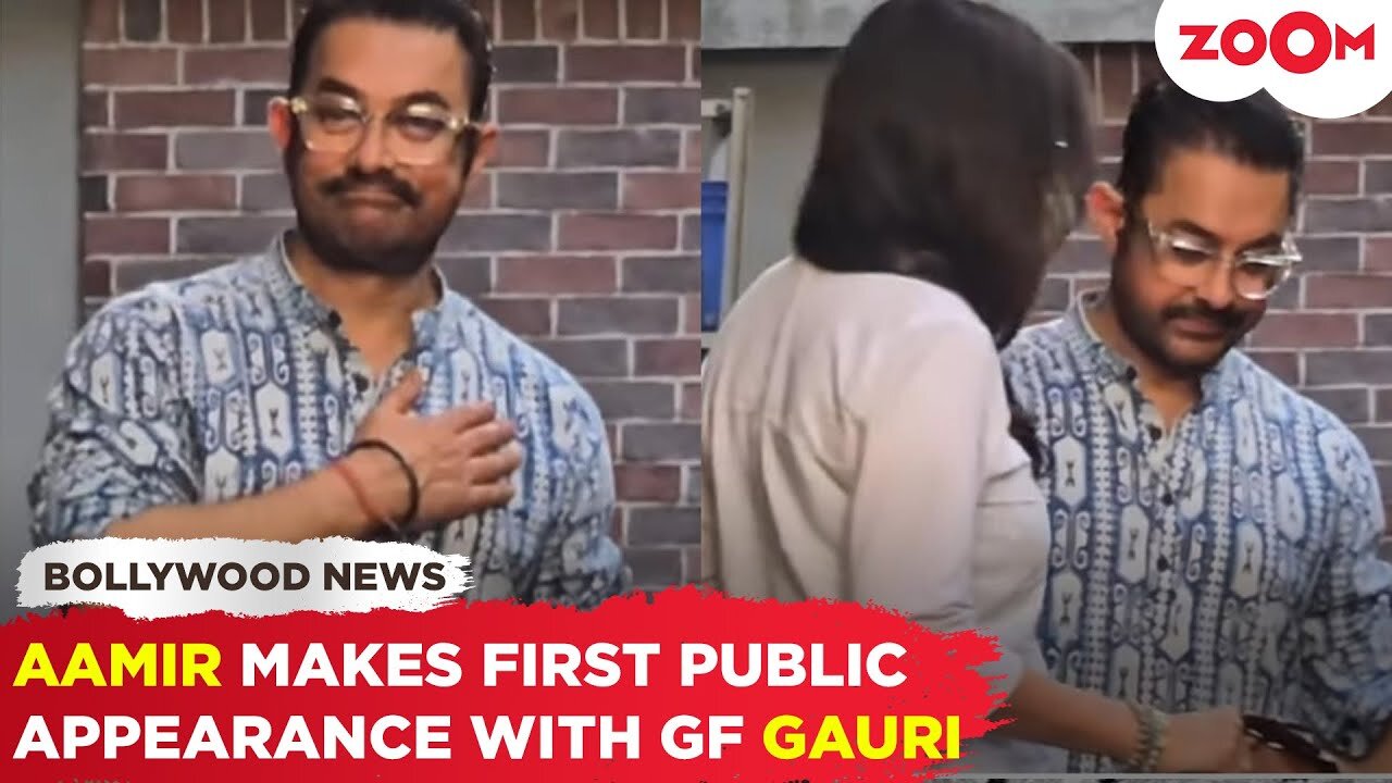 Aamir Khan Makes FIRST public appearance with girlfriend Gauri Spratt, SPARKS romance rumors!