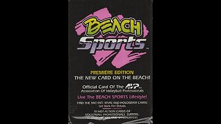 Beach Sports Premiere Edition Trading Cards (1992, Beach Sports, Inc.) -- What's Inside