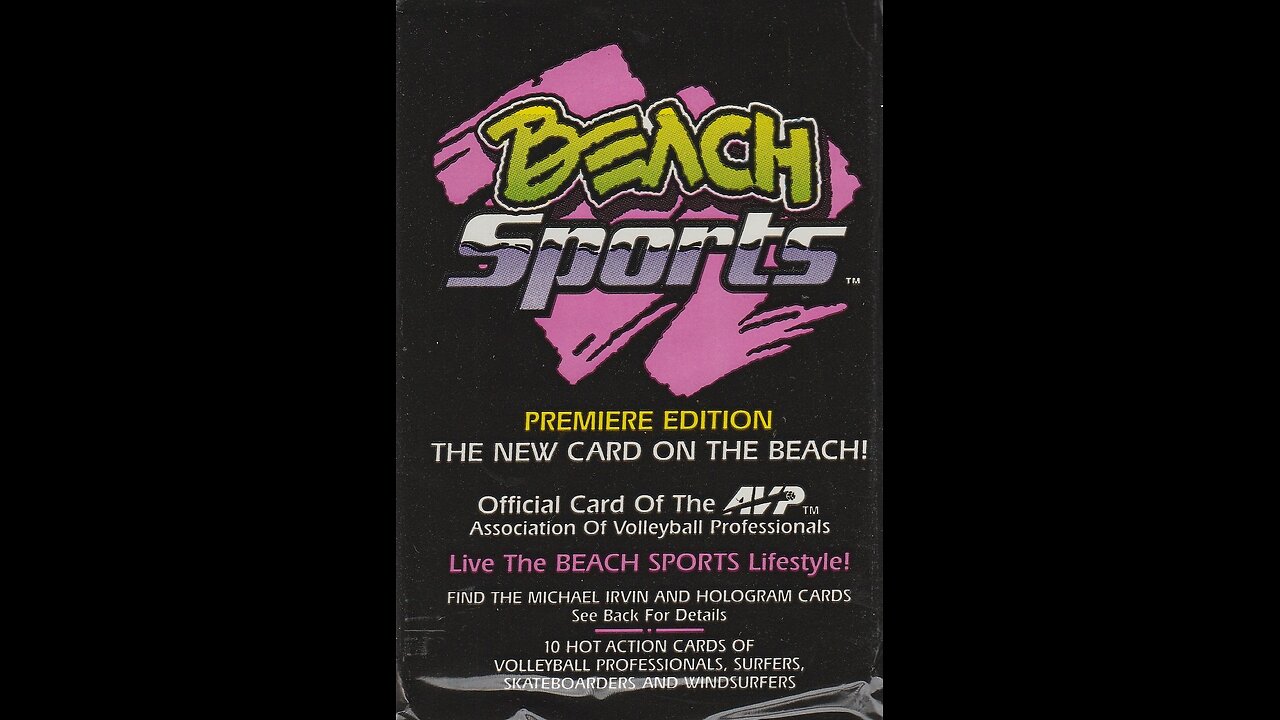 Beach Sports Premiere Edition Trading Cards (1992, Beach Sports, Inc.) -- What's Inside