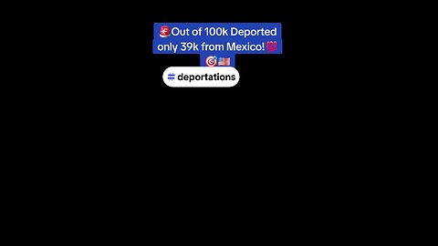 Only 39k out of 100k Deportees have gone to Mexico