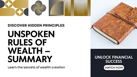 💡 Unspoken Rules of Wealth | Build Rich Mindset & Financial Freedom Fast! 🔥