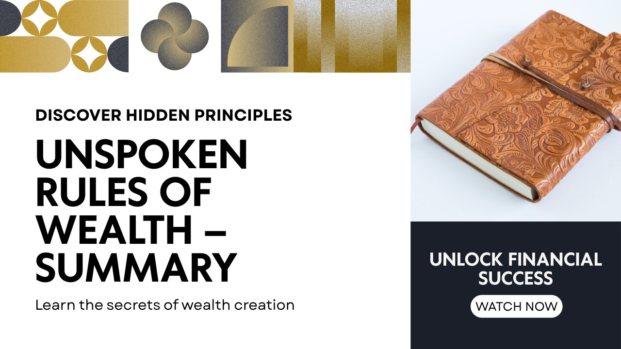 💡 Unspoken Rules of Wealth | Build Rich Mindset & Financial Freedom Fast! 🔥