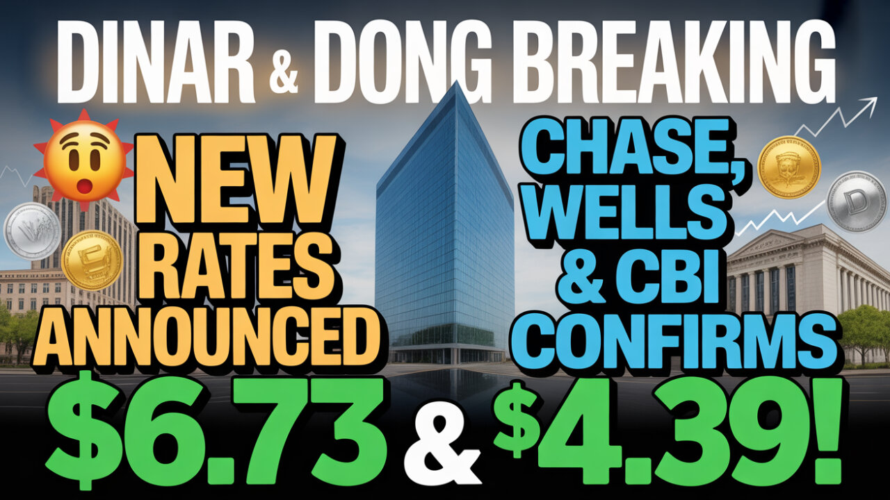 Iraqi Dinar & Dong BREAKING 🚨 New IQD Rates Announced – Chase, Wells & CBI Confirms $6.73 & $4.39!