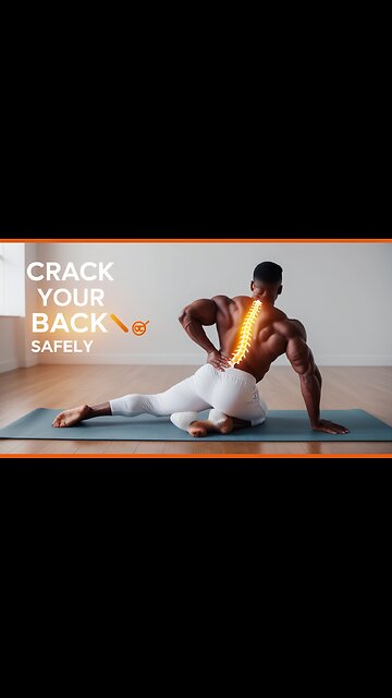 How to Crack Your Lower Back SAFELY ⚠️ (Instant Pain Relief!) #Shorts